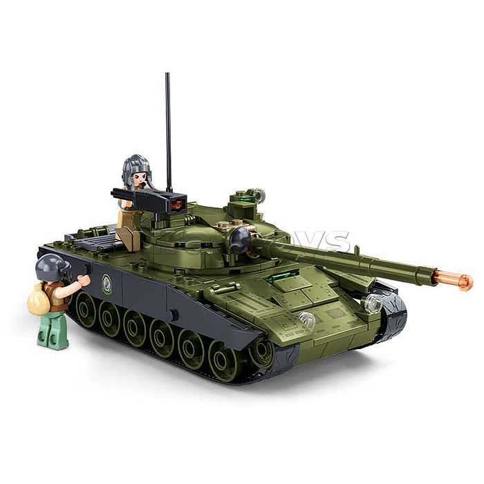 Конструктор "Набор военного транспорта с фигурками военных" (579 дет.) в коробке