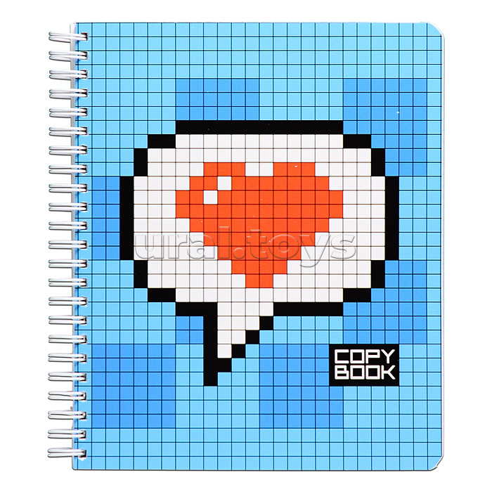 Тетрадь 96л. клетка  А5  Гребень ML Перевертыш, пиксель стандарт