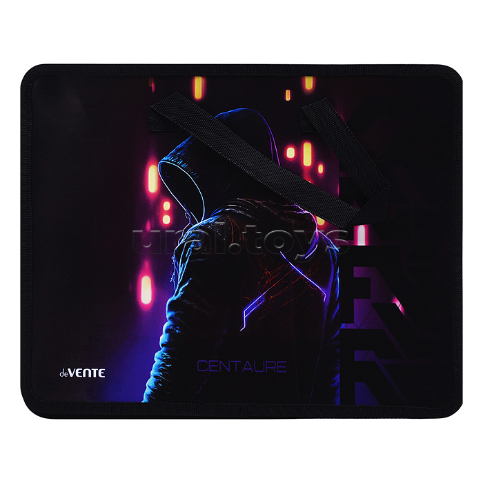 Папка для тетрадей, ИЗО и технологии "Centaur" A4 (33,5x26x10 см) с текстильным расширением 10 см, на молнии сверху, пластик 400 мкм, текстильные ручки, в пластиковом пакете