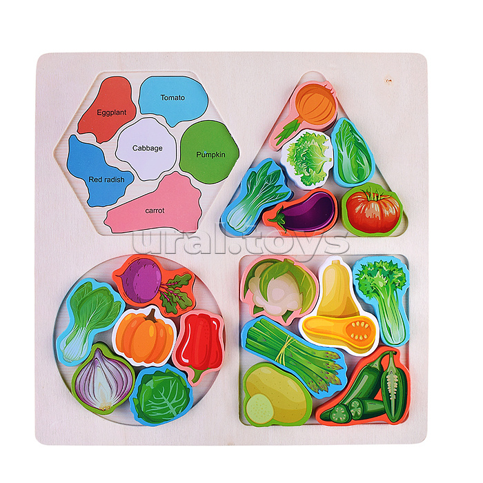 Пазл-вкладыш "Овощи"