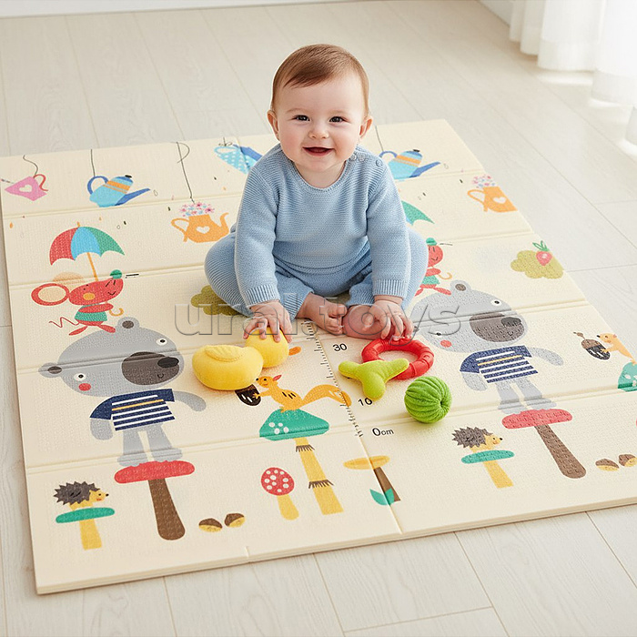 Коврик развивающий "Лесные жители" (150*180*0,8cm)