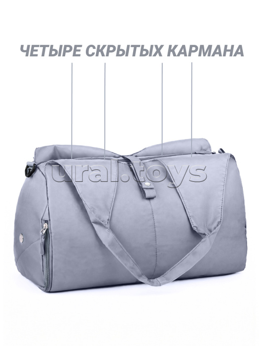 Сумка спортивная (текстиль) цвет синий