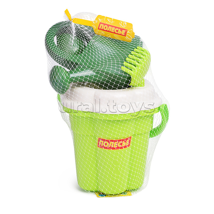 Набор №655 сафари: ведро-цветок большое, ситечко-цветок большое, лопатка №5, грабельки №5, лейка большая