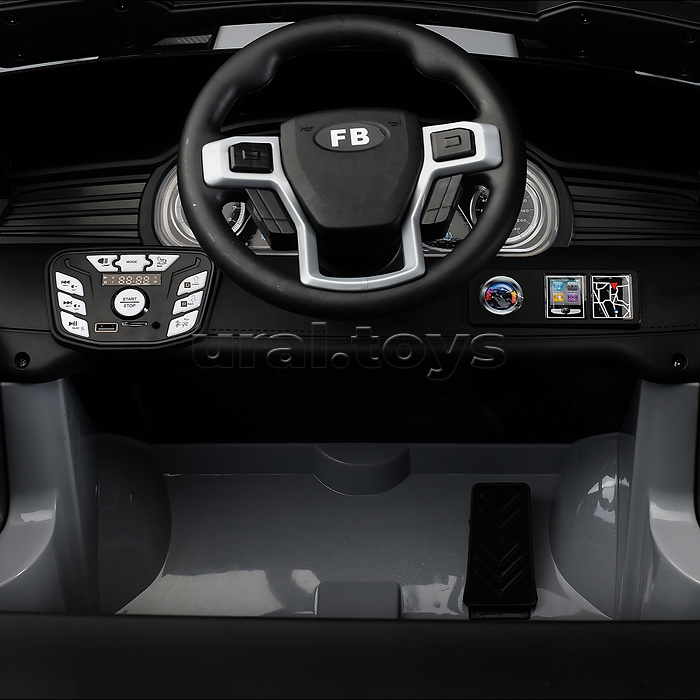 Электромобиль детский "Крутой внедорожник" (цвет серый)