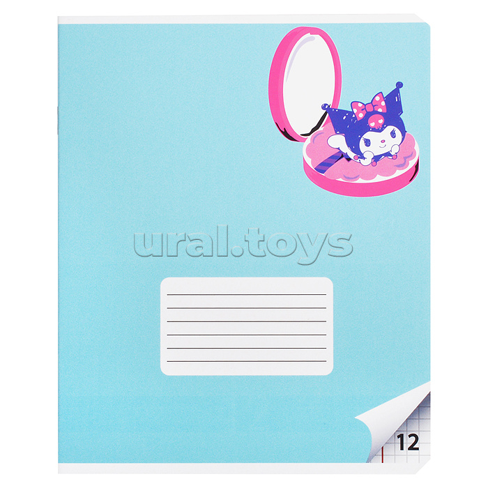 Тетрадь 12л. клетка "Куроми" А5 на скрепке