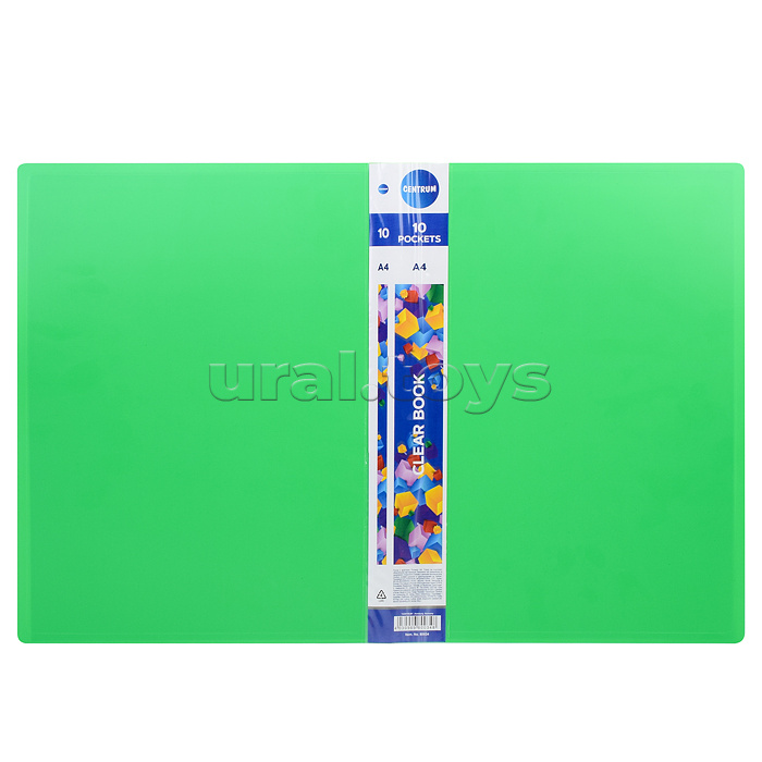 Папка-файл с 10 вкладышами микс цвета