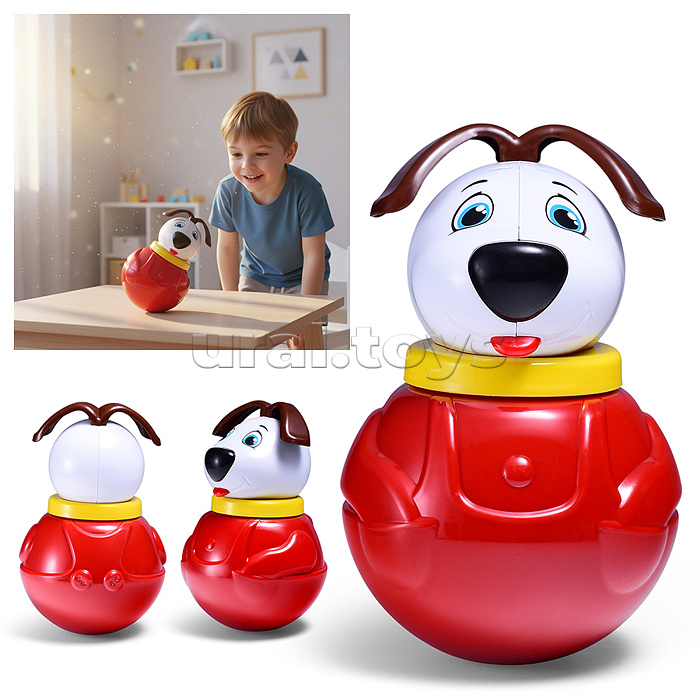 Неваляшка малая "Пёс Дружок" (в п/п пакете)