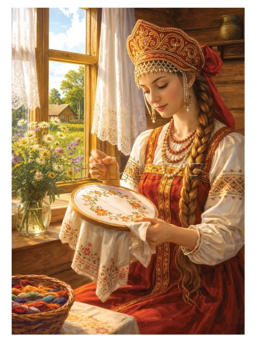 Пазлы 500 "Славянское. Девица-Краса"