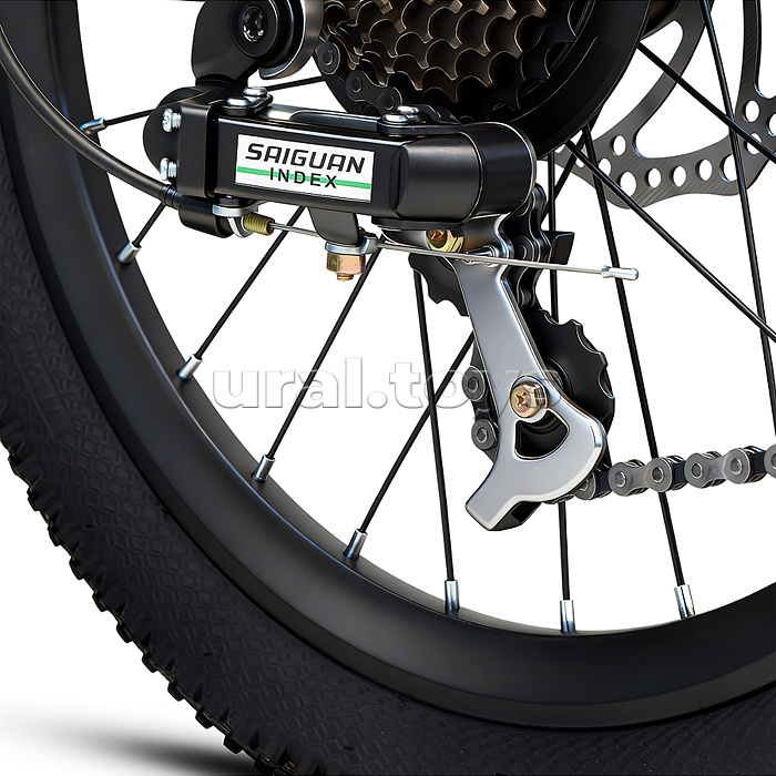 Велосипед 20" Rocket Rower, цвет серый/зеленый, размер 11"