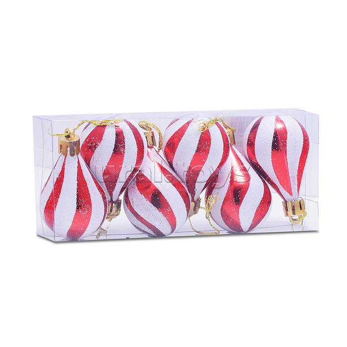 Набор новогодних украшений "Карамельки" (6шт х 5,8см)