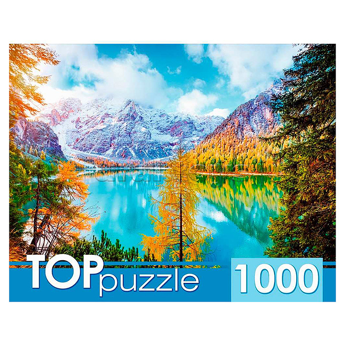 Пазлы 1000 TOPpuzzle "Озеро в горах"