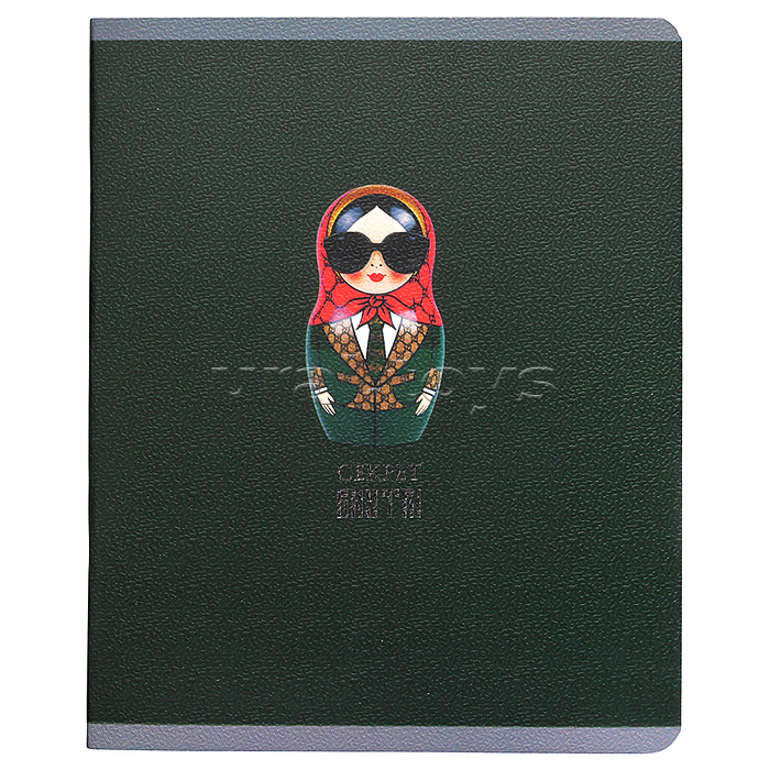 Тетрадь 48л. клетка "Russian Doll" А5 скрепка