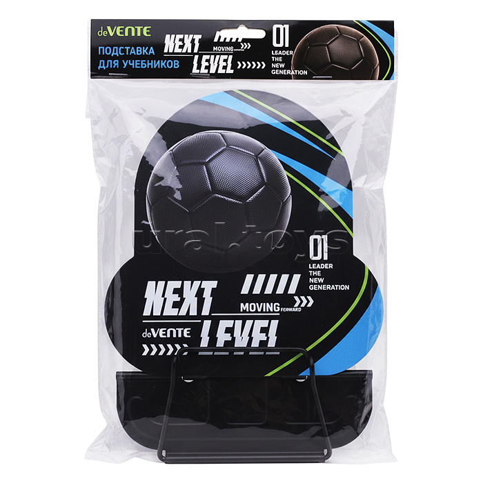 Подставка для учебников и книг "Next Level Football" 18,1x18,9 см, металлическая окрашенная, в форме футбольного мяча, вес 280 г, с противоскользящими ножками, с полноцветным рисунком, в пластиковом пакете с европодвесом