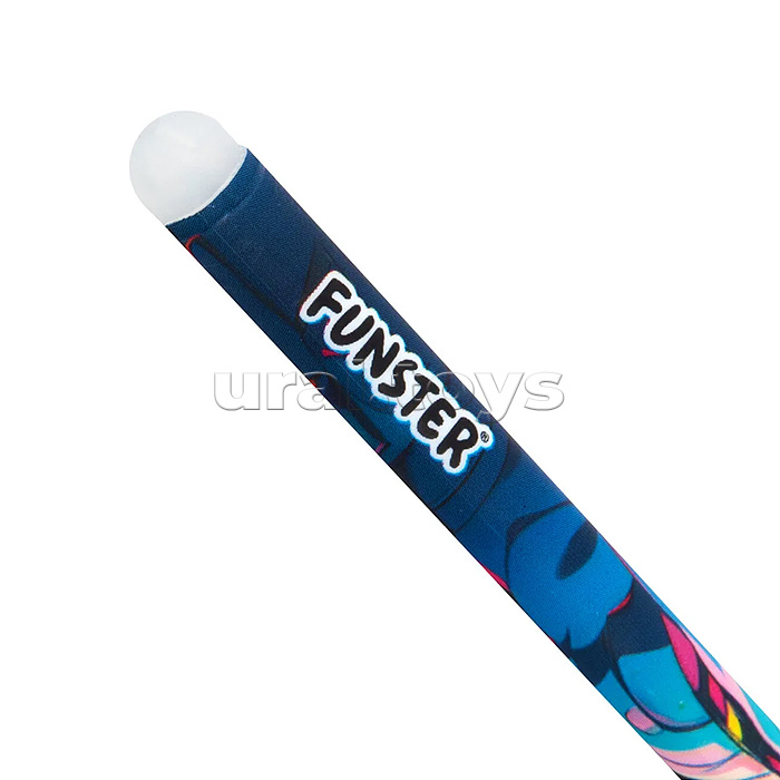 Ручка стираемая гелевая с принтом "Funster" "Anime", синяя, корпус ассорти, игольчатый наконечник 0,5 мм, линия 0,35 мм