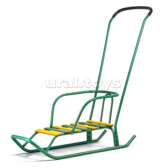 Игрушка. Санки детские "Ветерок 2+" (зелёный)