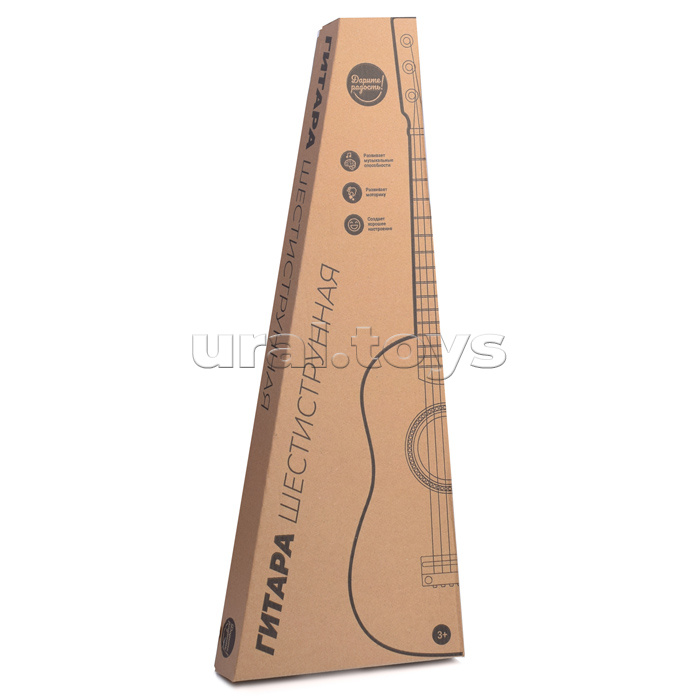 Гитара деревянная, 6 струн "Играй, Музыкант"