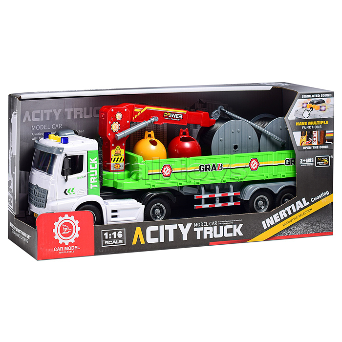 Машина "АвтоСила" на батарейках, в коробке