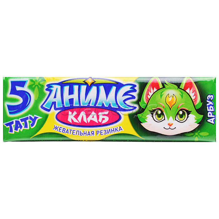 Жевательная резинка в пластинках с татуировками "Аниме Клаб" ассорти 12,5гр*20шт