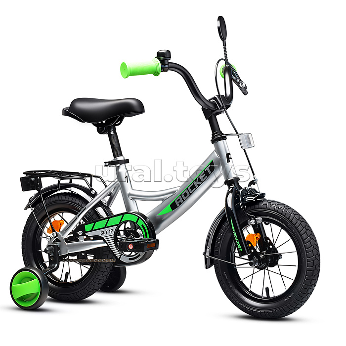 Велосипед 12" Rocket Sly, цвет серый