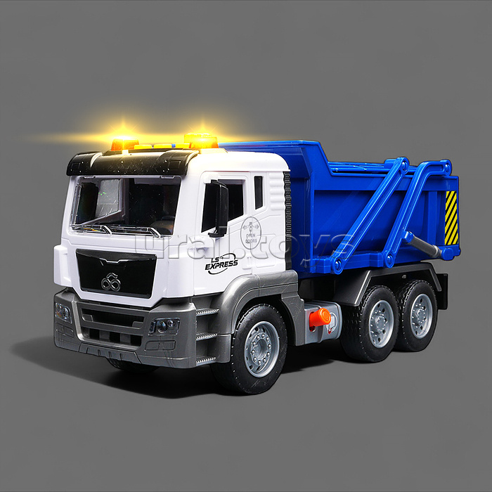 Машина "Самосвал" 1:10 (свет, звук) в коробке