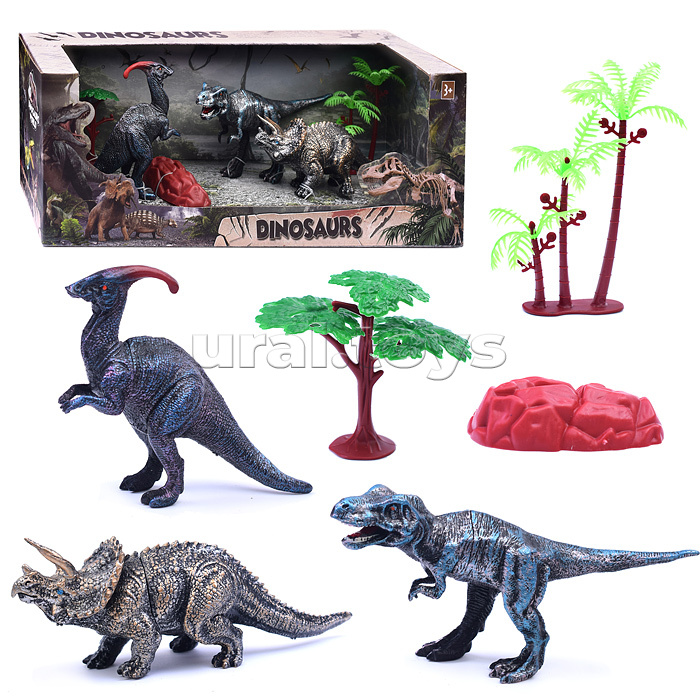 Набор динозавров "Время динозавров" в коробке