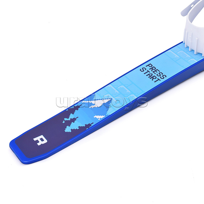 Лыжи детские "Снежный склон" ROCKET SKI KIDS 75/75 см, универсальное крепление, с палками