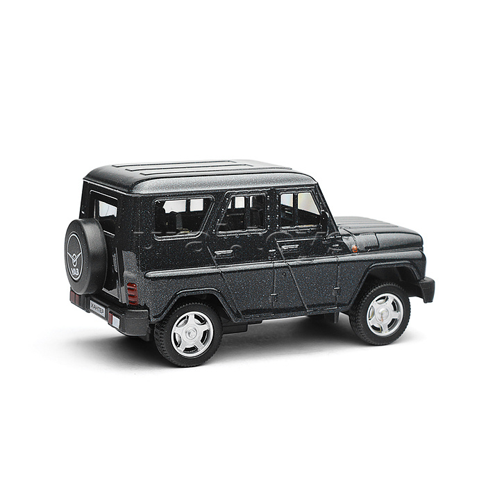 Машина металл UAZ Хантер 10,5 см, инерция, темно-серый, коробка Машина металл UAZ Хантер 10,5 см, инерция, темно-серый, коробка
