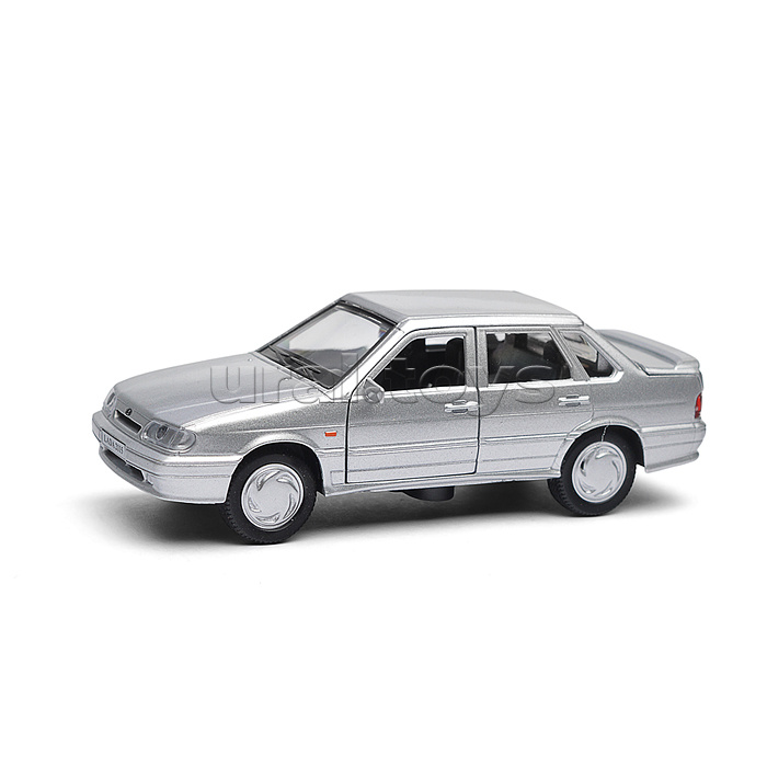 Машина металл Ваз-2115 "Самара" длина 12 см, двери, серебристо-серый