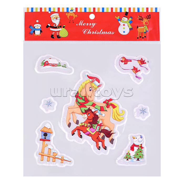 Наклейки для декора "Новогодние чудеса" (18х18 см)