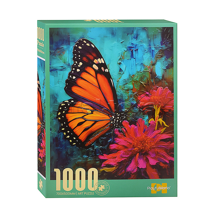 Пазл "Бабочка на цветке" (1000 дет.) в коробке