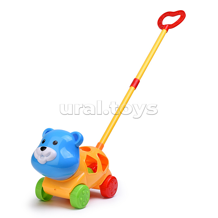 Каталка 9203 "Медведь" (головоломка с блоками) в пакете