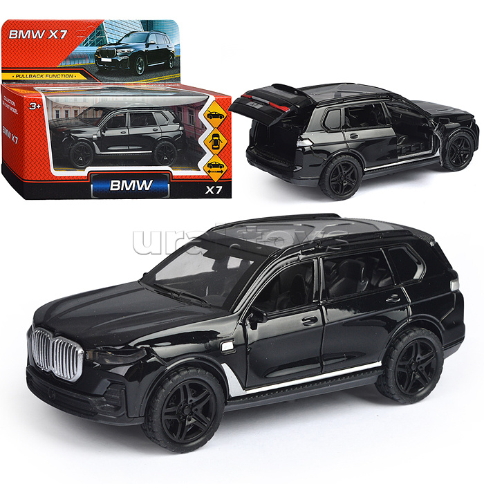 Машина металл BMW X7 12 см, (двери, багажник, инерц., в коробке