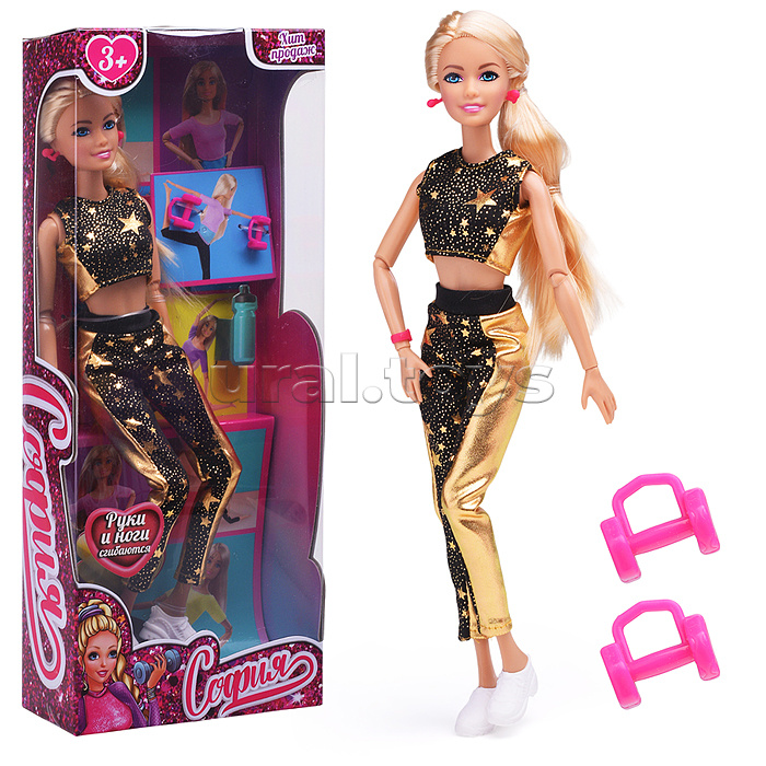 Кукла 29 см София (руки и ноги сгиб., акс, кор)