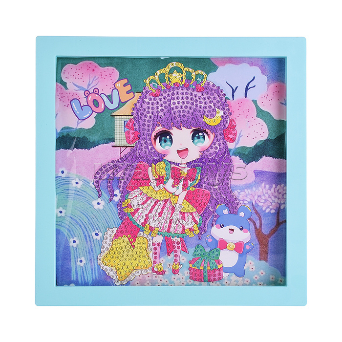 Мозаика алмазная "Милая девочка" 20*20см