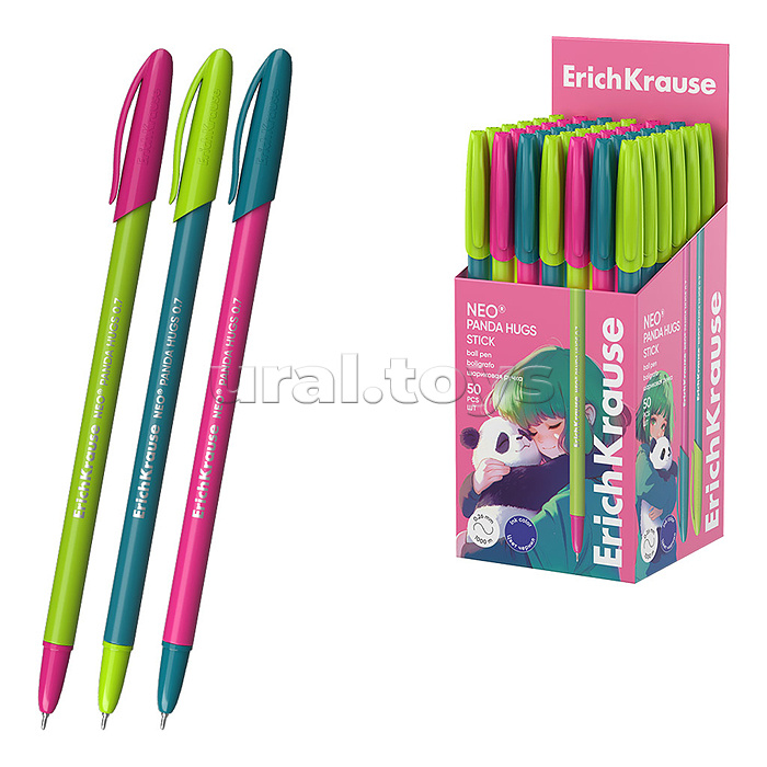 Ручка шариковая Neo® Stick Panda Hugs 0.7, Super Glide Technology, цвет чернил синий (в коробке по 50 шт.) Ручка шариковая Neo® Stick Panda Hugs 0.7, Super Glide Technology, цвет чернил синий (в коробке по 50 шт.)