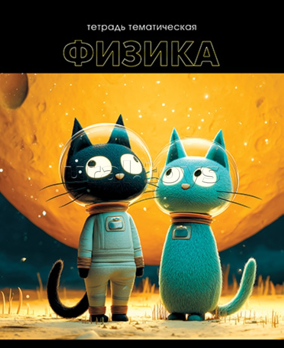 Тетрадь предметная 48л. "Кошачья тема" Физика обложка мелованный картон