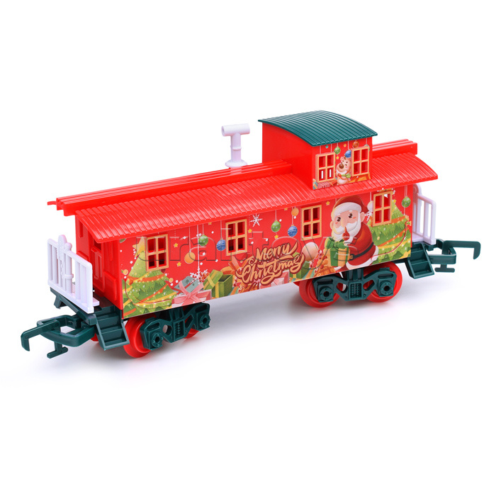 Железная дорога "Merry Christmas" 450 см., свет, звук, дым (19 дет) в коробке