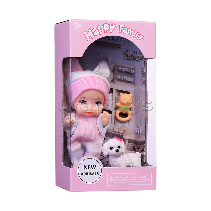 Пупс "Сашенька" с аксессурами, в коробке