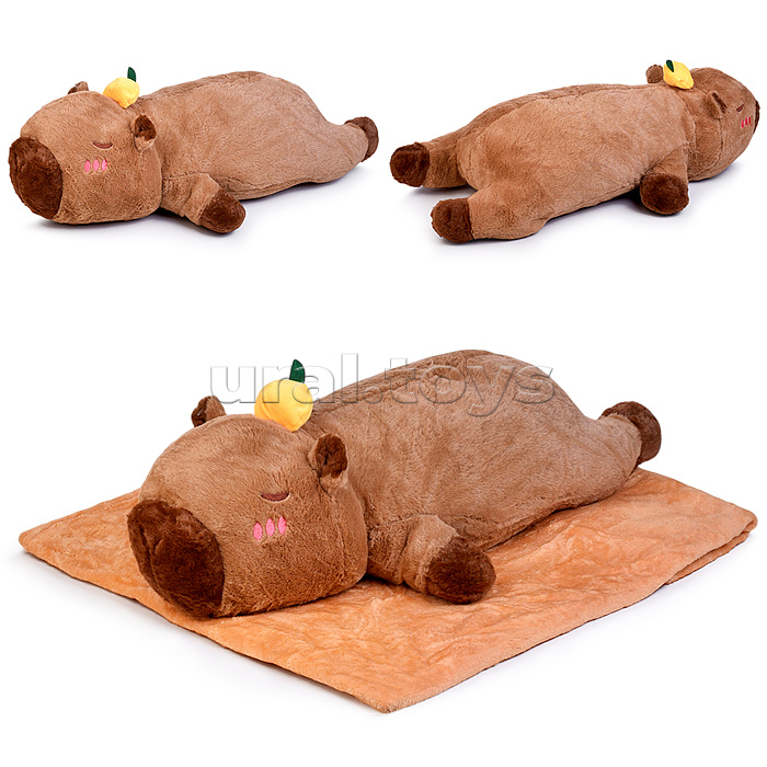Мягкая игрушка "Капибара" 65 см.