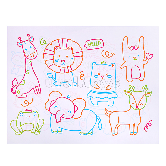 Доска для рисования "Волшебство света" в коробке