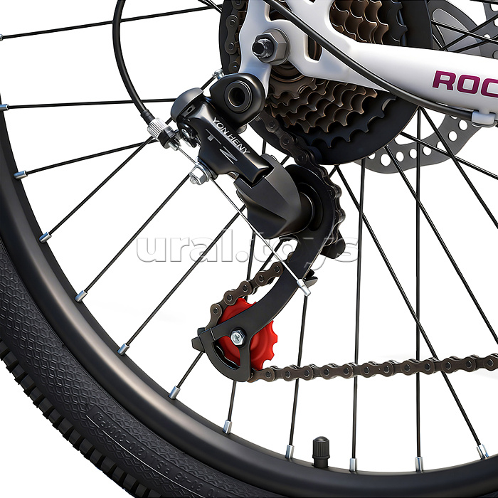 Велосипед 24" Rocket MP-400, цвет белый/лиловый, размер 13"