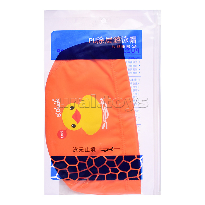 Шапочка для плавания с рисунком, в ассортименте, в пакете