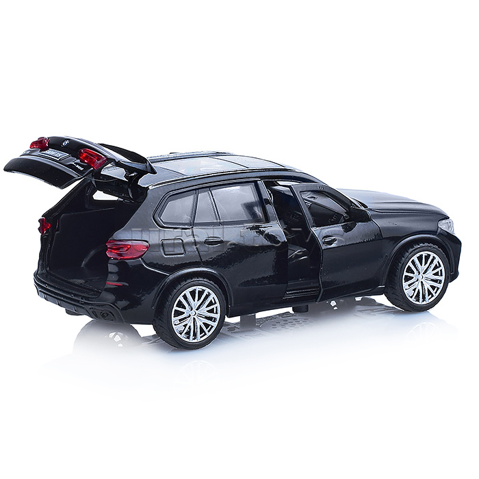 Машина металл BMW X5 M-SPORT 12 см, (откр. двери, багаж, черн) в коробке