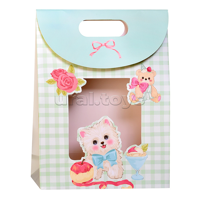 Пакет подарочный "Коробочка радости" 26*32*10см.