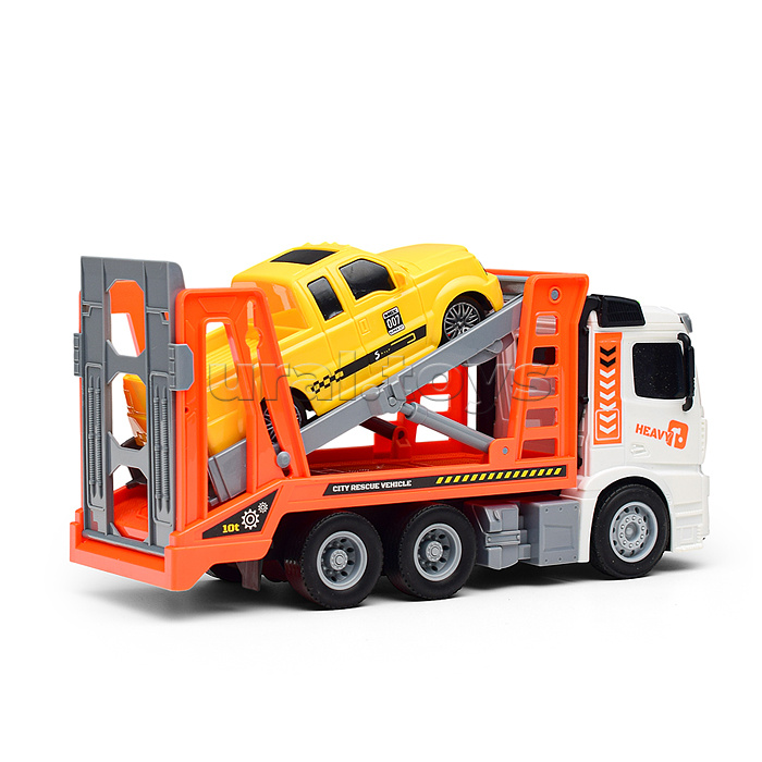 Машина "Car carrier" на батарейках, 1:14 (свет, звук) в коробке
