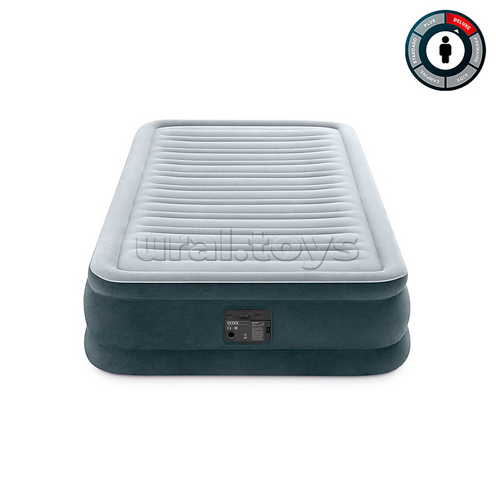 Надувная кровать "Comfort-Plush" 99х191х33см, встр.нас. 220В, до 136кг Надувная кровать "Comfort-Plush" 99х191х33см, встр.нас. 220В, до 136кг