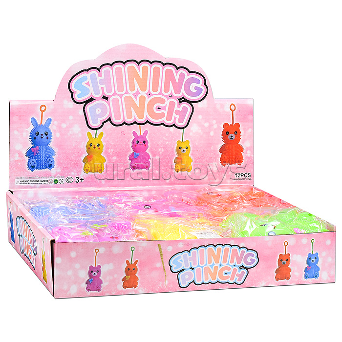 Игрушка-пищалка "Колючий зайка" в коробке