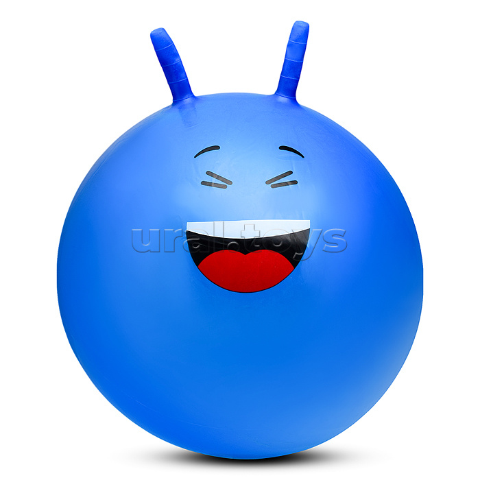 Мяч с рожками 55 см "Рожица"