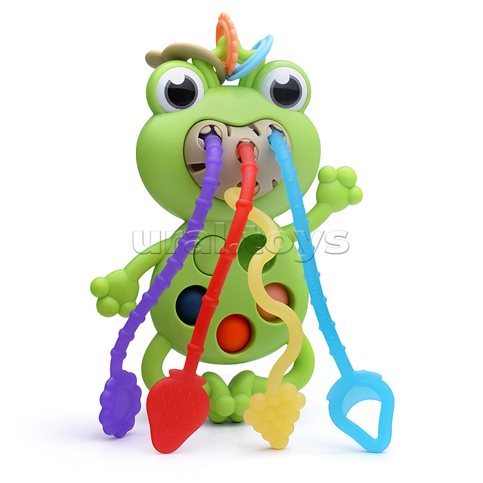 Погремушка-грызунок "Лягушка" в коробке