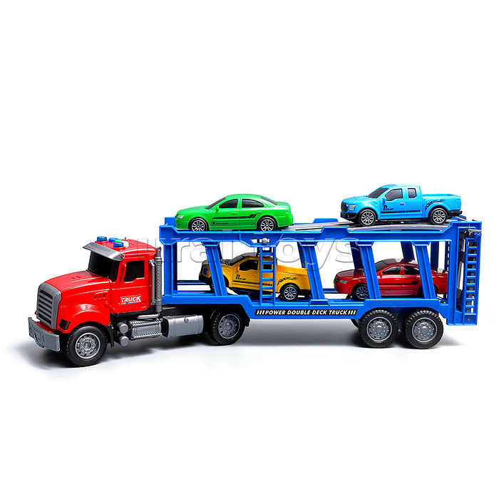 Машина "Автомобилевоз" (свет, звук) в коробке